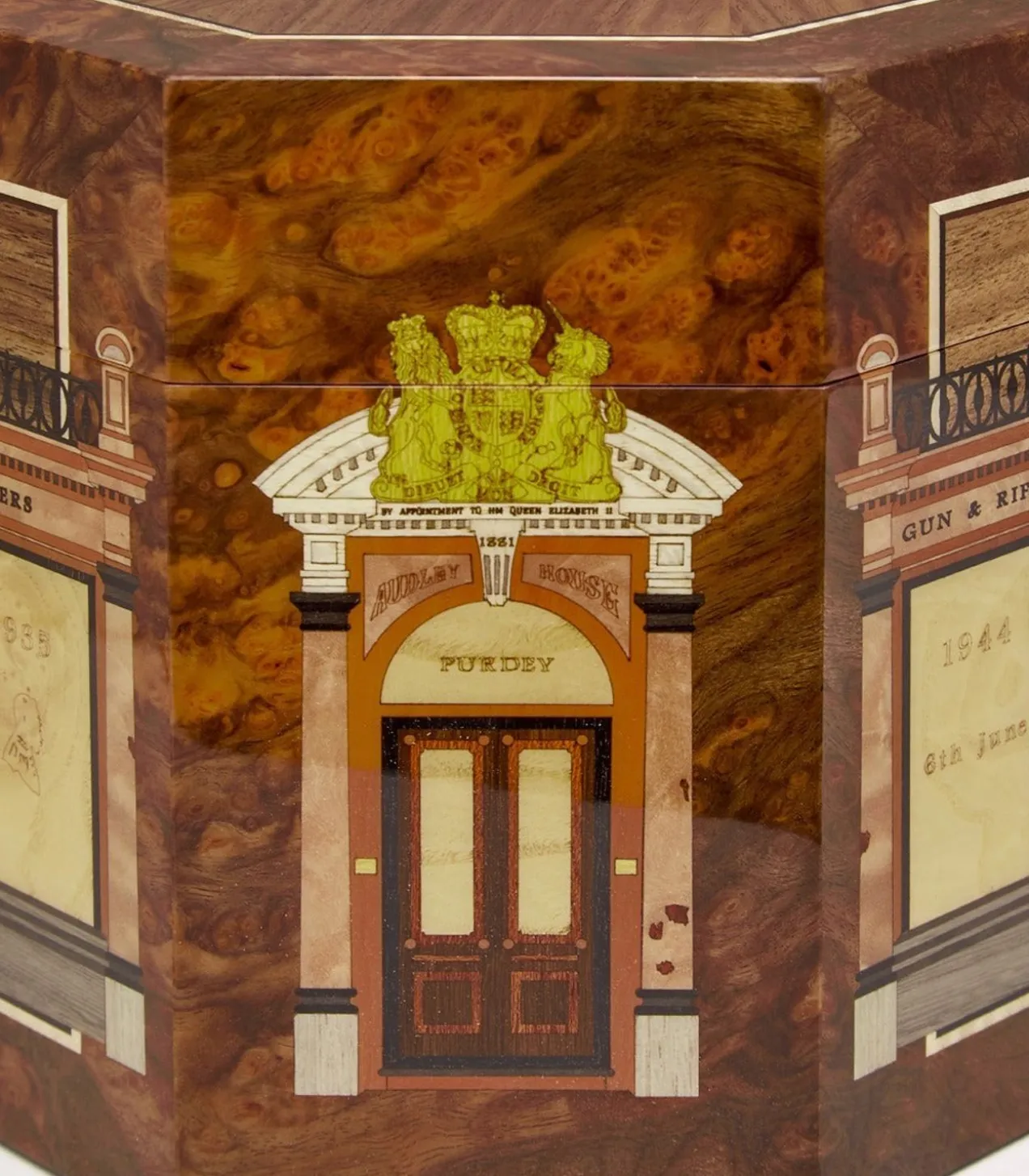 Audley House Marquetry Humidor In Natural