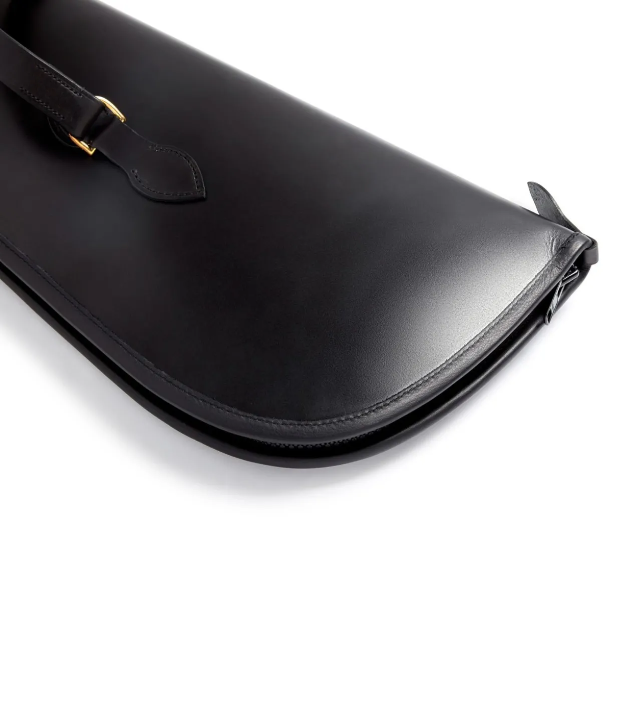 Bridle Leather Slip - Sheepskin Lined In Dark Brown