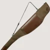 Canvas And Leather Rifle Sleeve In Walnut