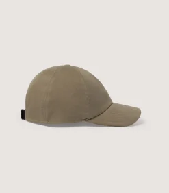Cotton Baseball Cap In Dark Olive