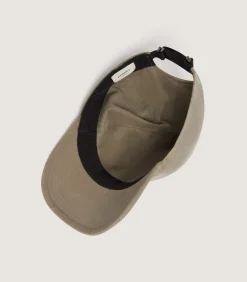 Cotton Baseball Cap In Dark Olive