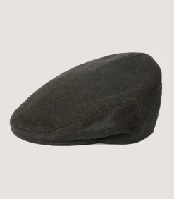 Litton Short Peak Loden Cap In Peat Brown