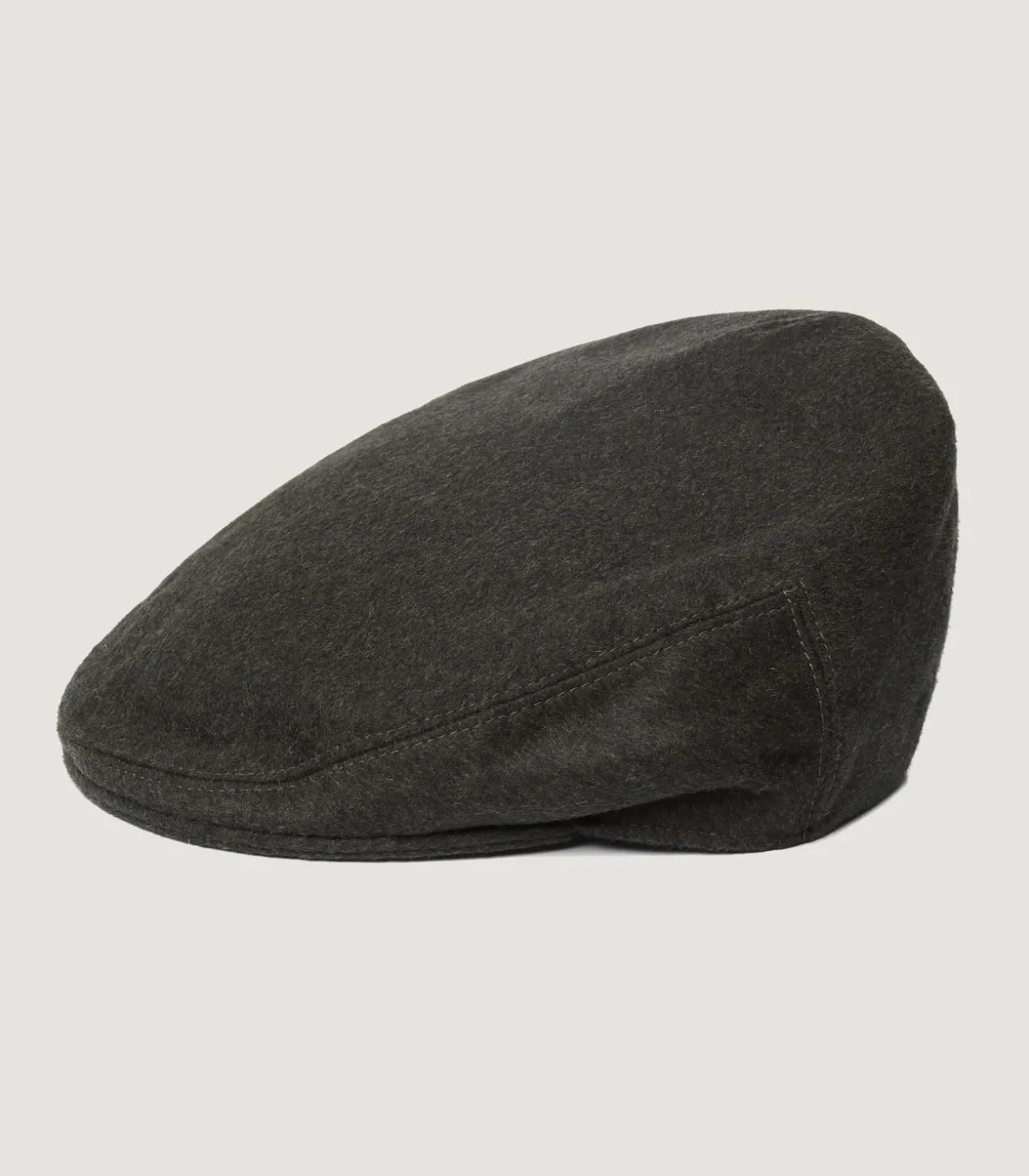 Litton Short Peak Loden Cap In Peat Brown