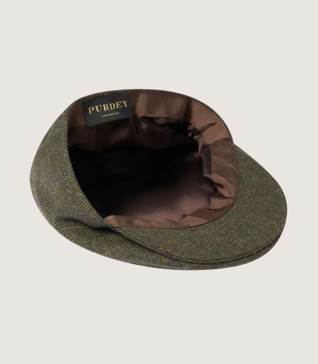Litton Short Peak Tweed Cap In Strathbeg
