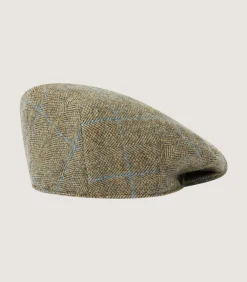 Litton Short Peak Tweed Cap In Macaterick