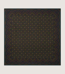 Madder Pocket Square In Green