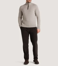 Men'S Cashmere Quarter Zip Sweater