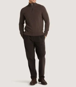 Men'S Cashmere Quarter Zip Sweater