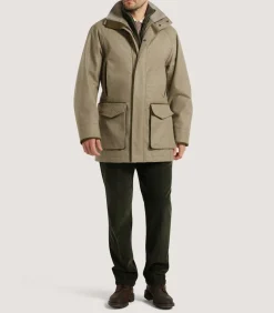 Men'S Cashmere Tweed Raglan Field Coat