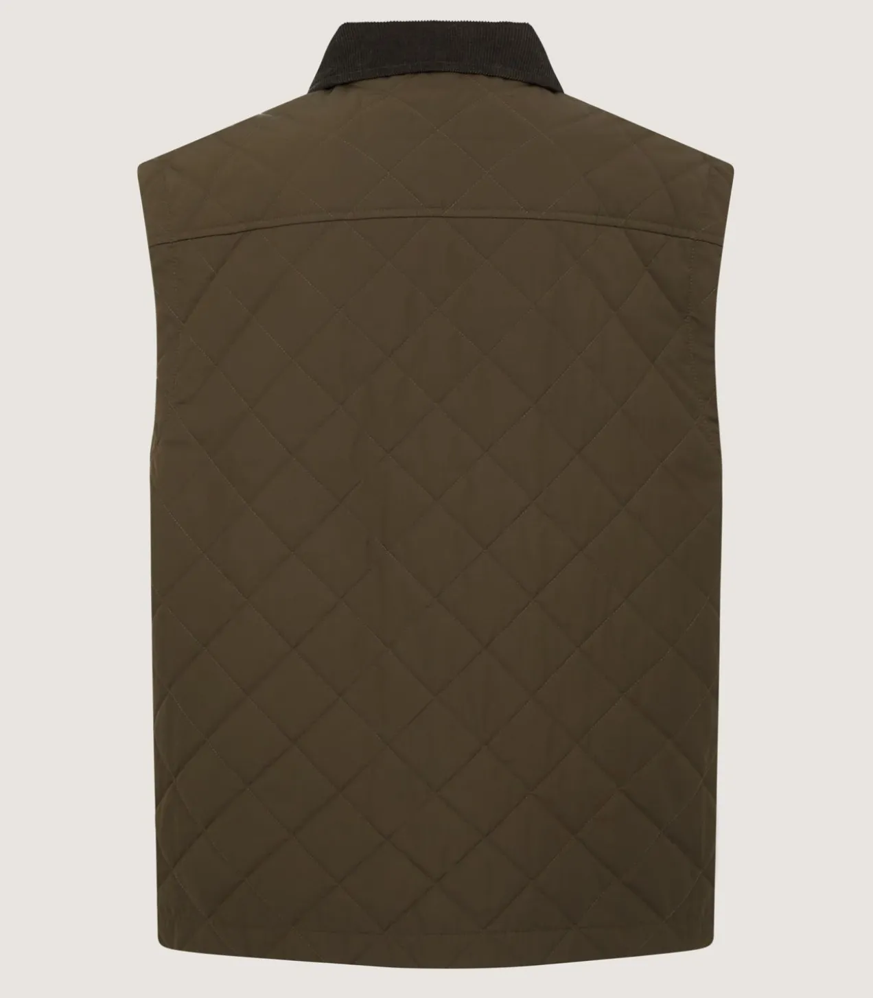 Men'S Dark Olive Padded Purdey Gilet