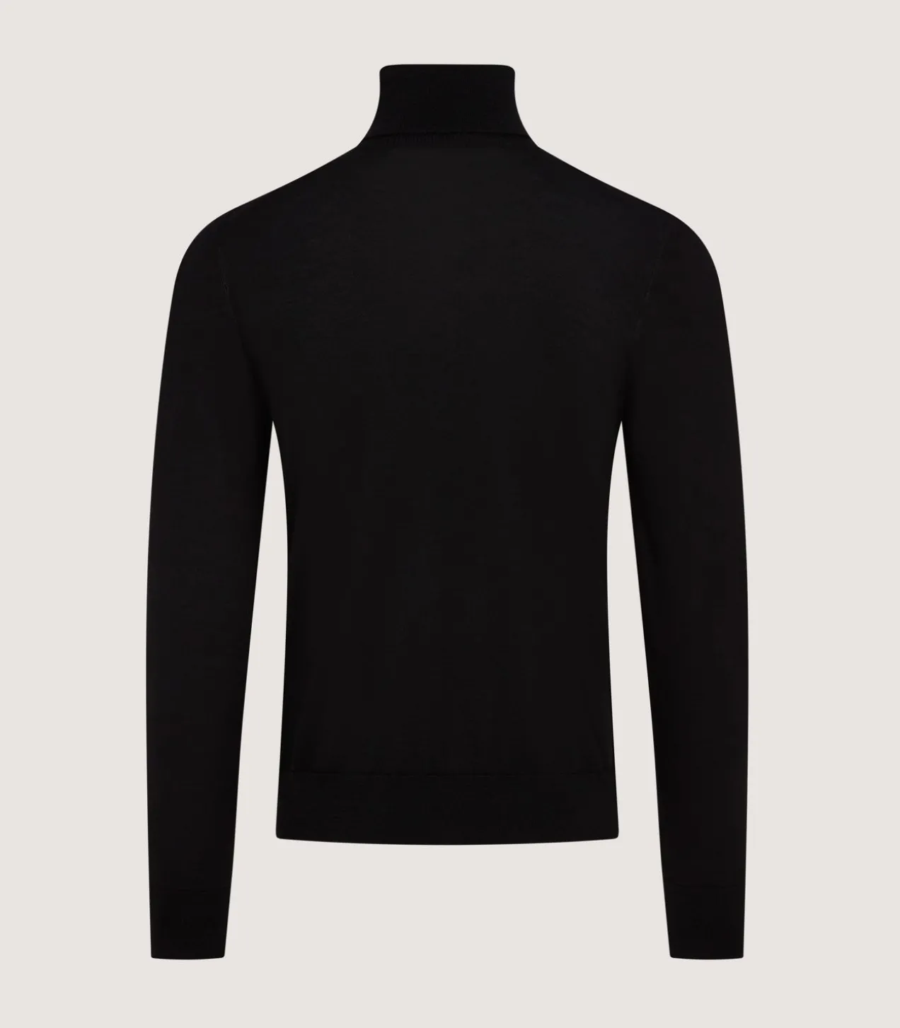 Men'S Extra Fine Worsted Cashmere Seamless Turtleneck