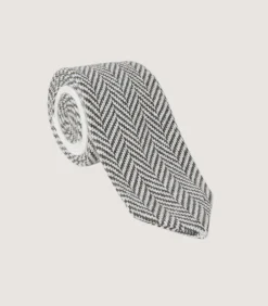 Men'S Herringbone Cashmere Tie