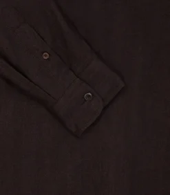 Men'S Herringbone Double Pocket Shirt In Walnut