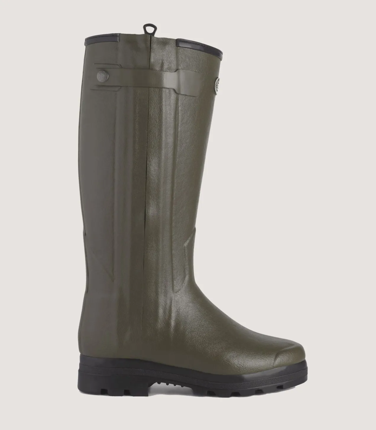 Men'S Le Chameau Chasseur Wool Lined Boot In Dark Green