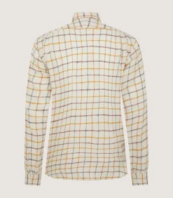 Men'S Linen Flannel Tattersall Sporting Shirt