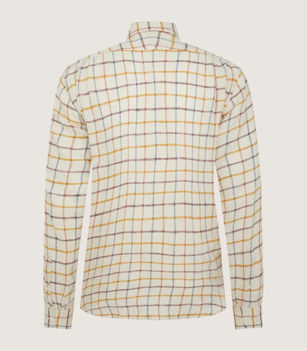 Men'S Linen Flannel Tattersall Sporting Shirt