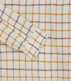 Men'S Linen Flannel Tattersall Sporting Shirt