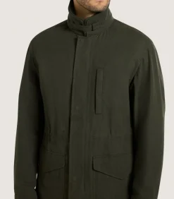 Men'S Range Coat In Dark Olive