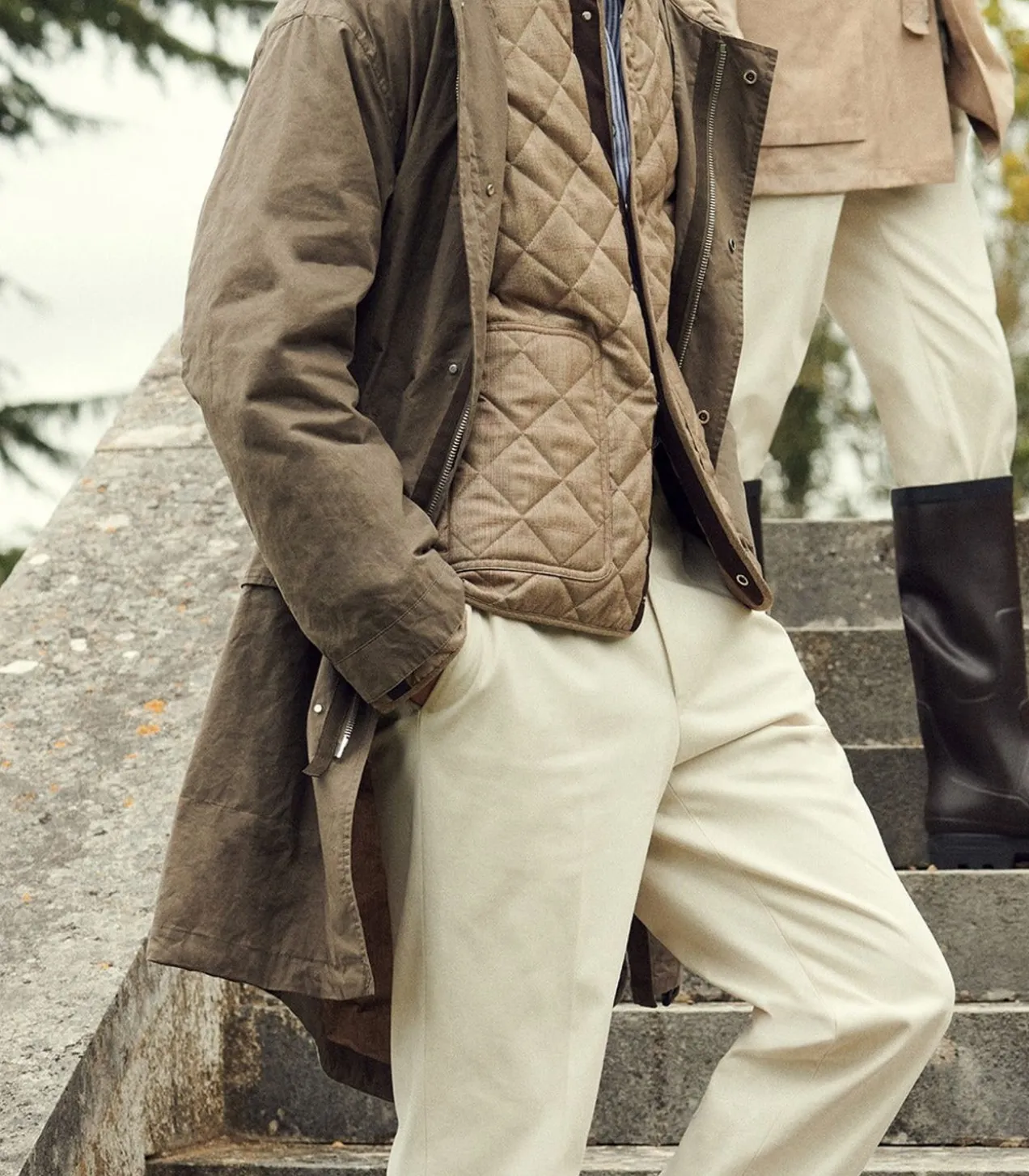 Men'S Ridge Parka Jacket In Tobacco