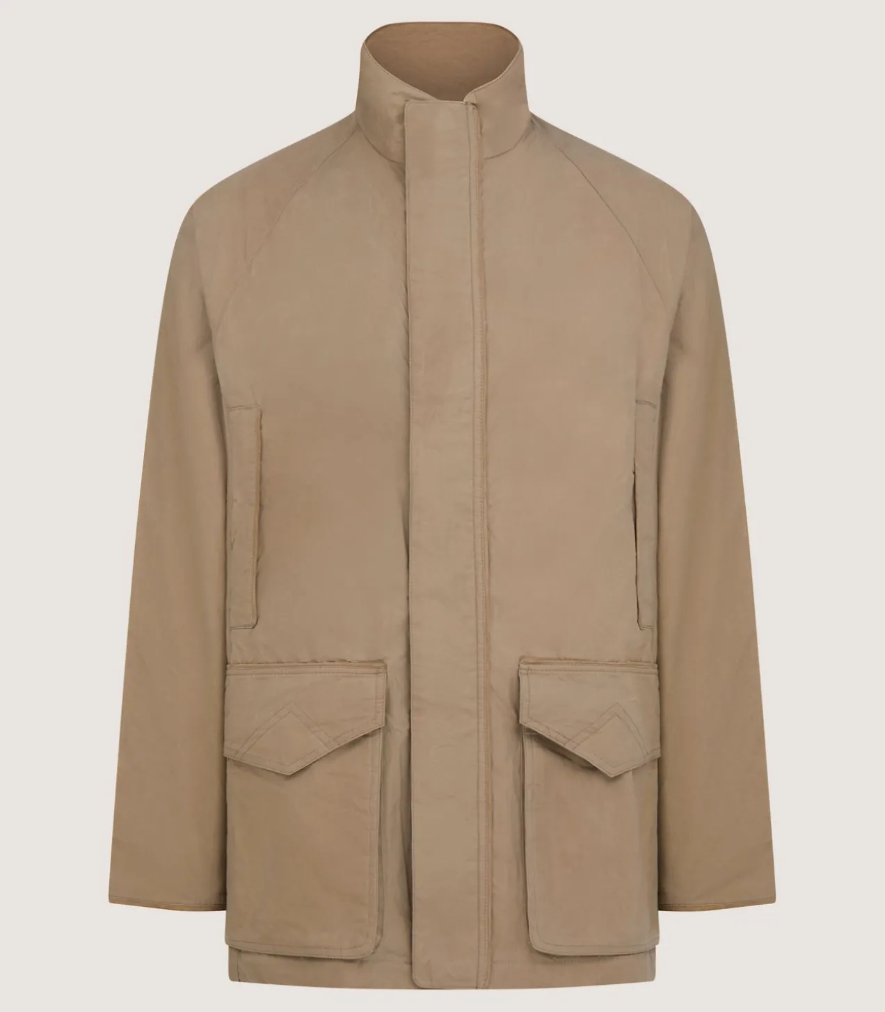 Men'S Summer Dry Wax Field Coat In Taupe
