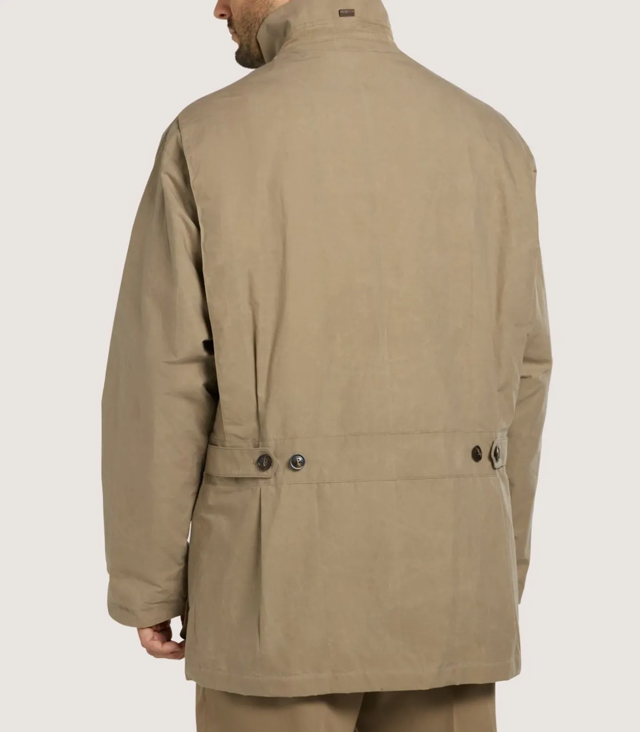 Men'S Summer Dry Wax Field Coat In Taupe
