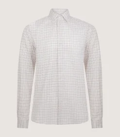 Men'S Summer Sporting Tattersall Double Cuff Shirt