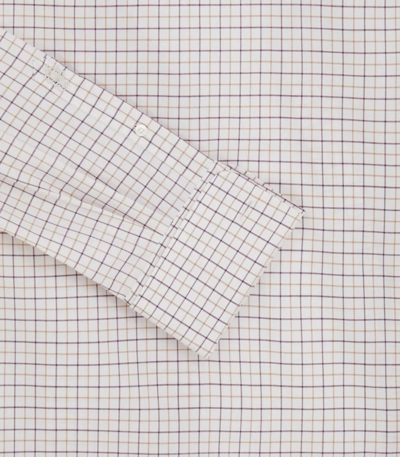 Men'S Summer Sporting Tattersall Double Cuff Shirt