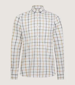 Men'S Summer Sporting Windowpane Pocket Shirt In Green