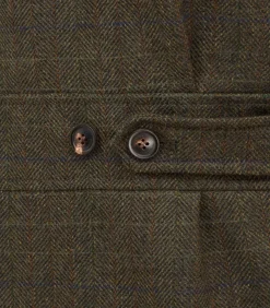 Men'S Technical Tweed High Collar Sporting Vest In Strathbeg