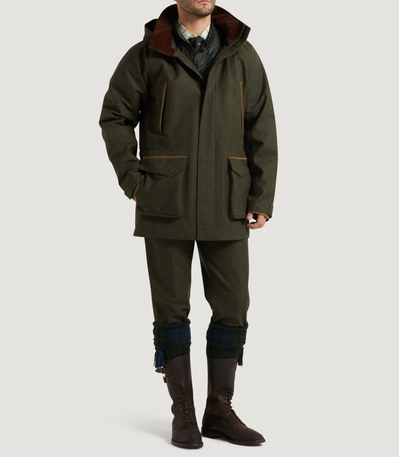 Men'S Technical Tweed Yorkshire Field Coat In Strathbeg