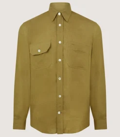 Men'S Triple Pocket Shirt In Ochre