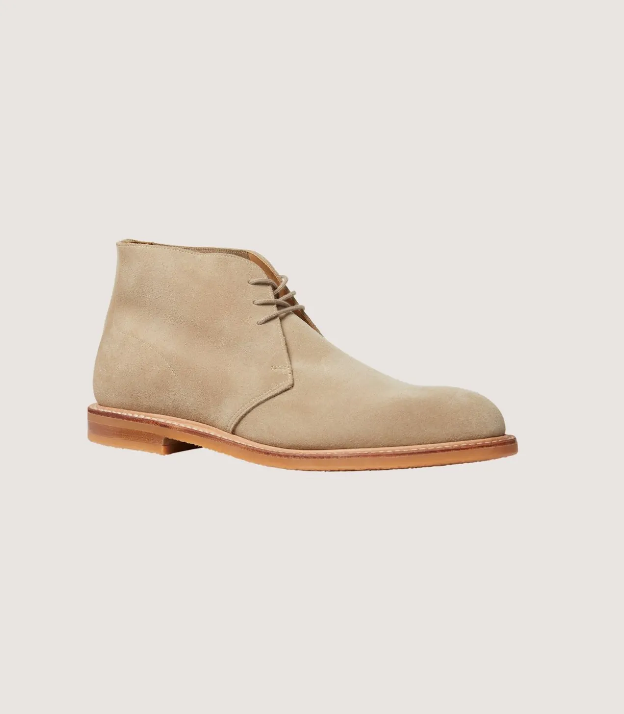 Men'S Unlined Desert Boot Vibram Crepe Rubber Sole