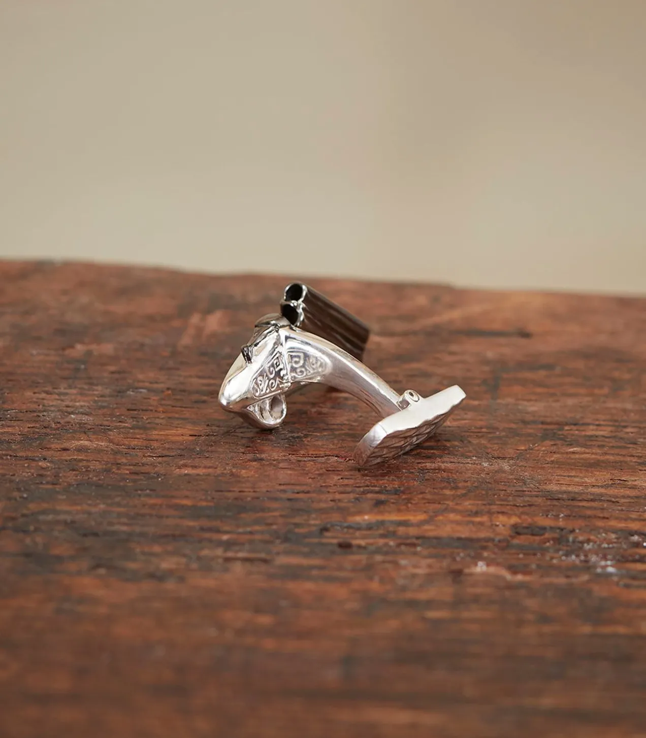Over-And-Under Silver Cufflinks In Silver