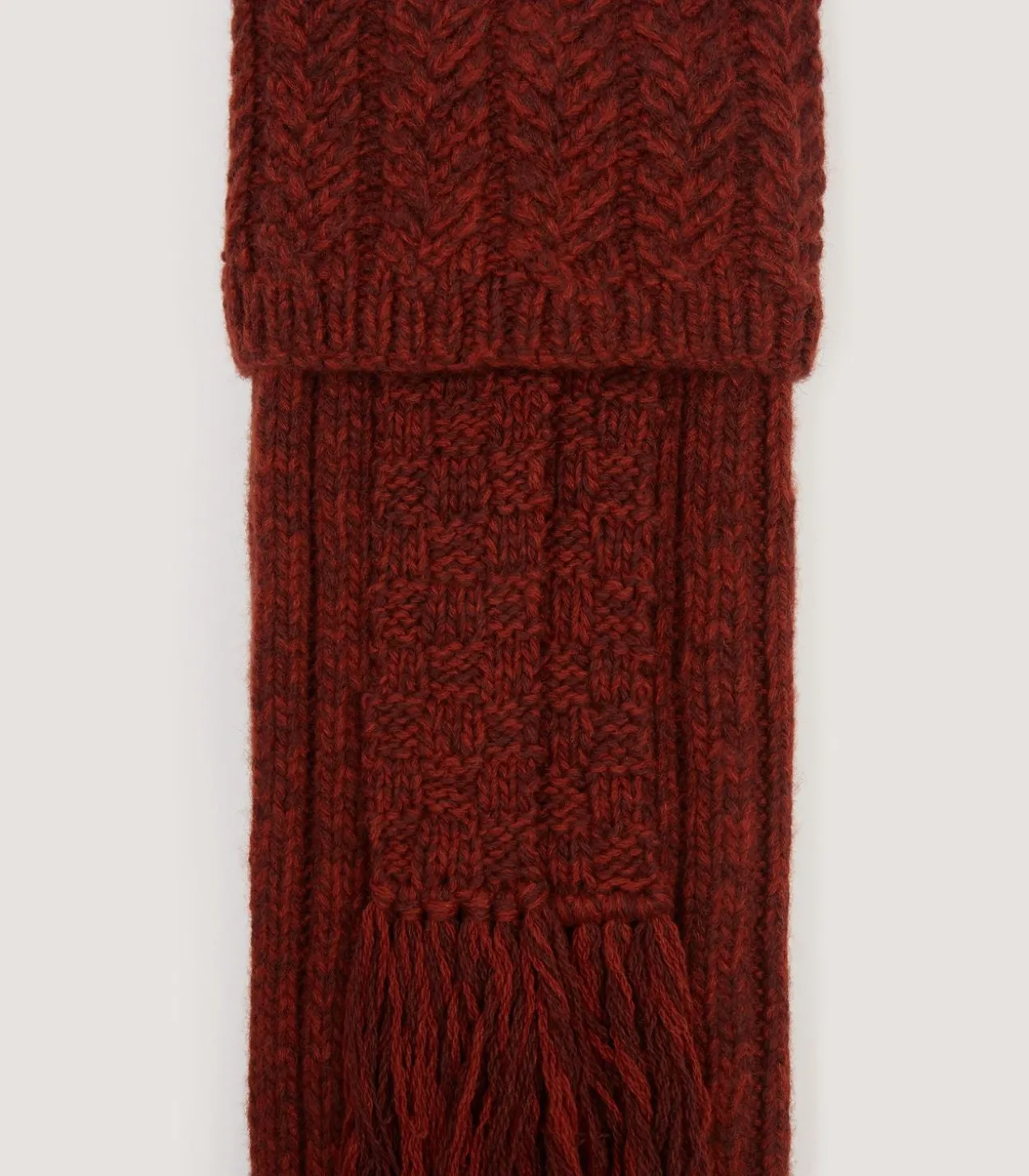 Pendower Cashmere Field Sock In Rust