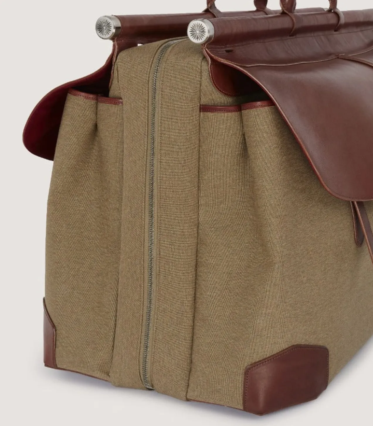 Side-By-Side Weekend Bag In Moss Green