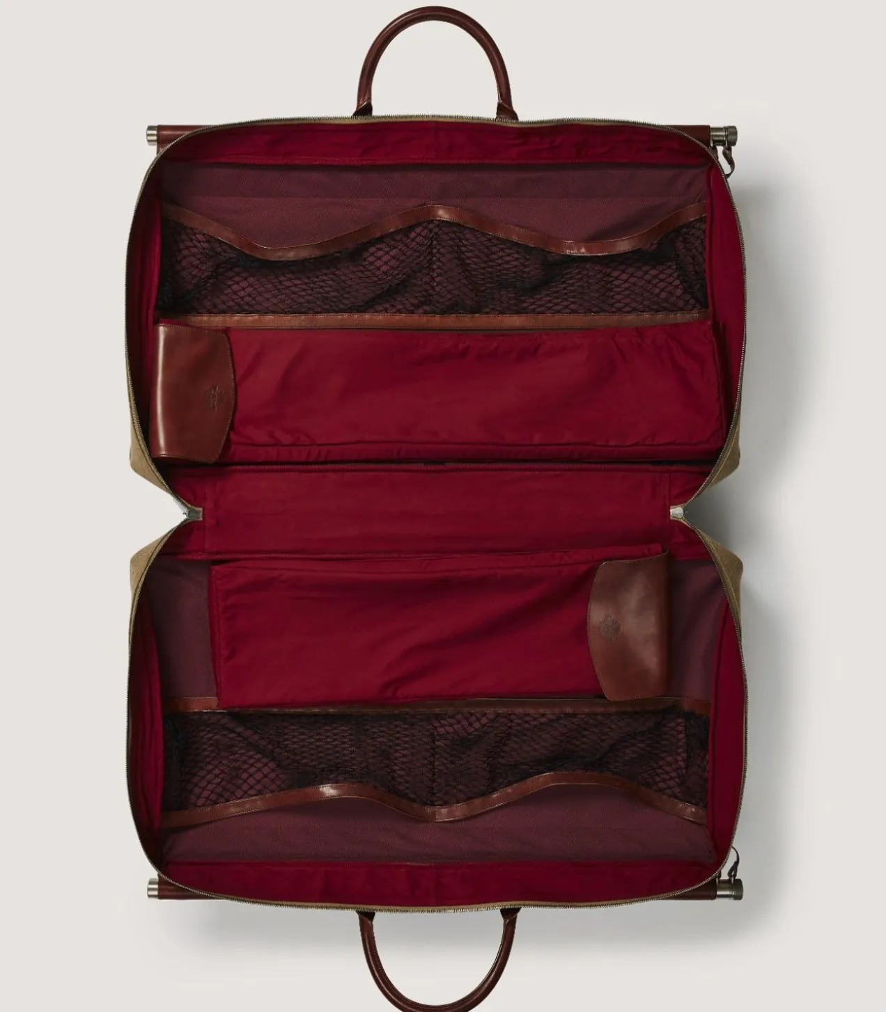 Side-By-Side Weekend Bag In Moss Green