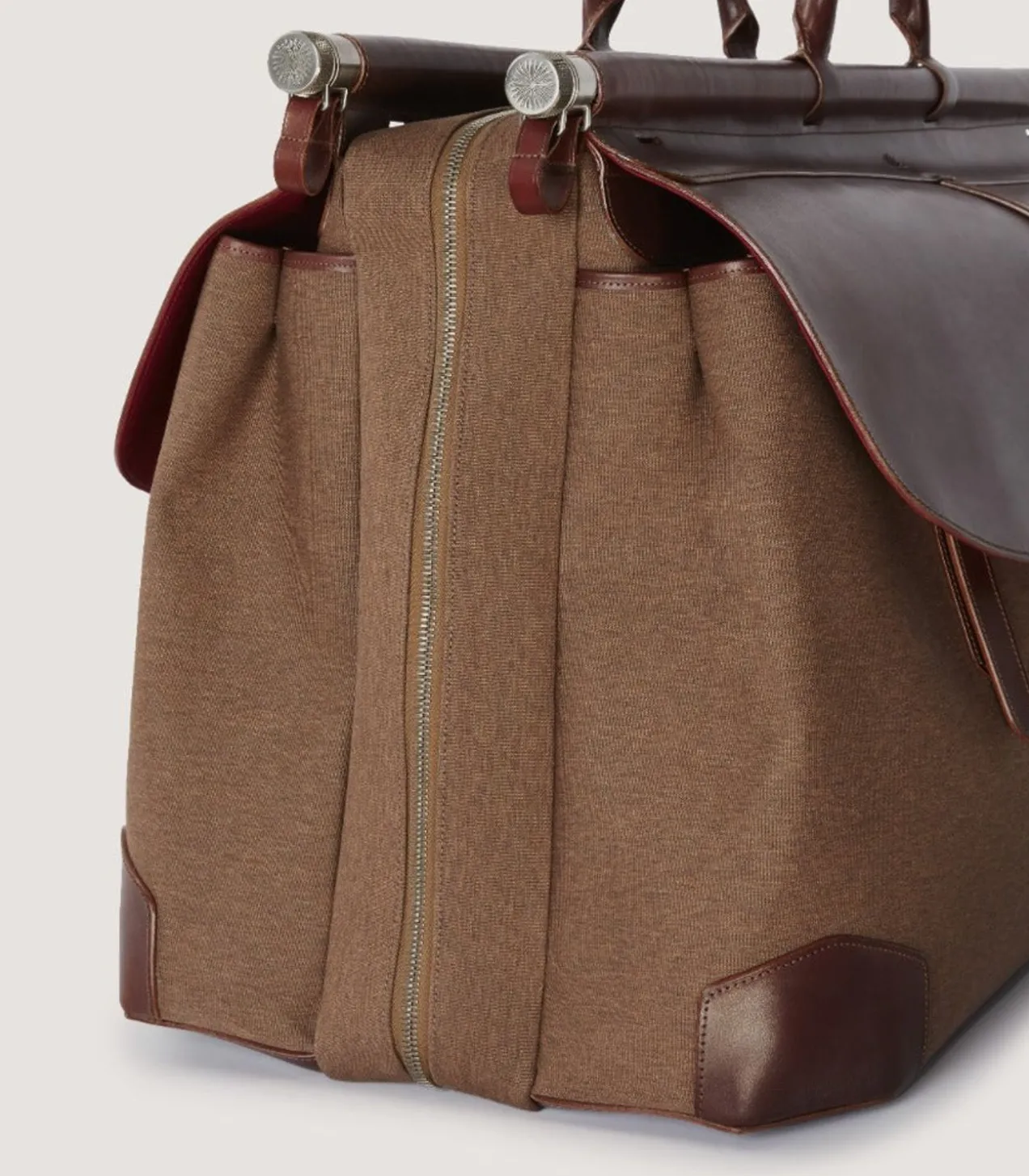 Side-By-Side Weekend Bag In Walnut