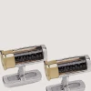 Silver Cartridge Cufflinks With Loose Shot In Silver