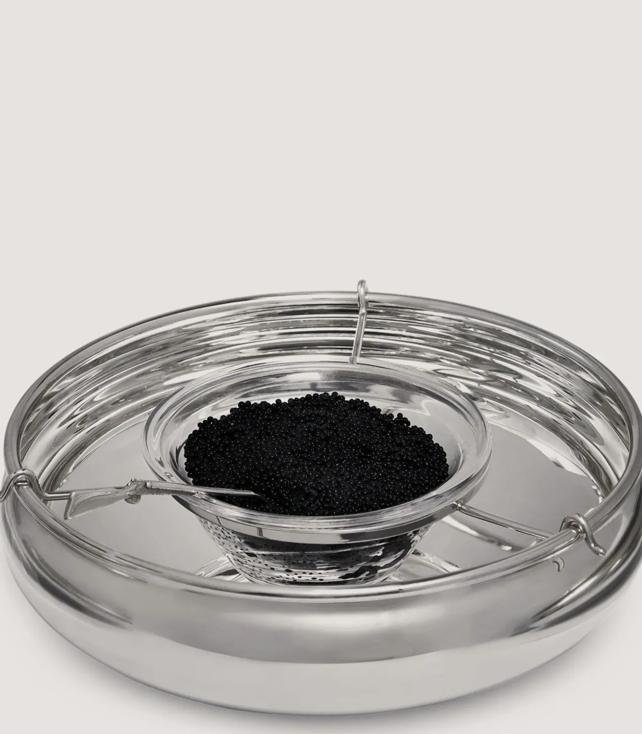 Silver Caviar Dish In Silver