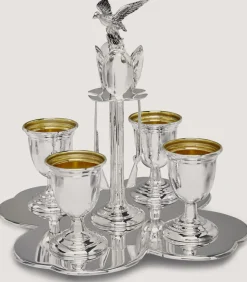 Silver Egg Set In Silver