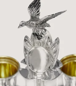 Silver Egg Set In Silver