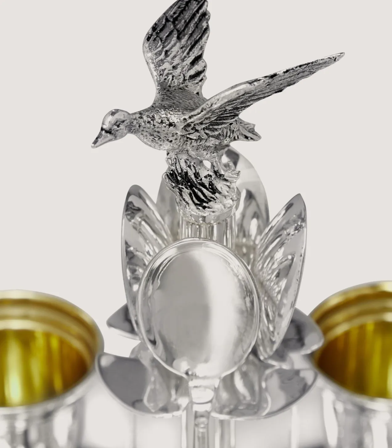 Silver Egg Set In Silver