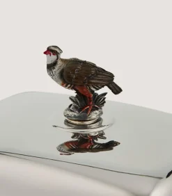 Silver Patridge Butter Tray In Silver
