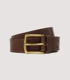 Unlined Bridle Leather Belt In Purdey Havana