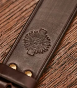 Unlined Bridle Leather Belt In Purdey Havana
