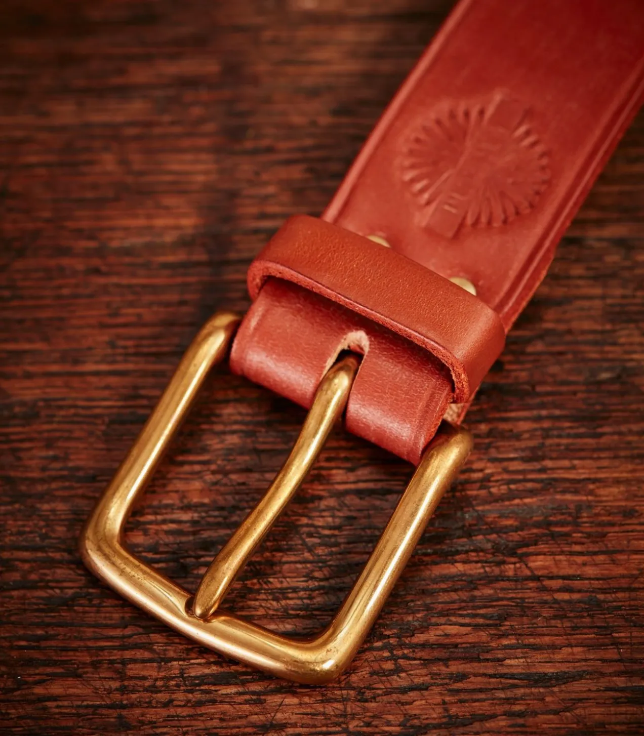 Unlined Bridle Leather Belt In London Tan