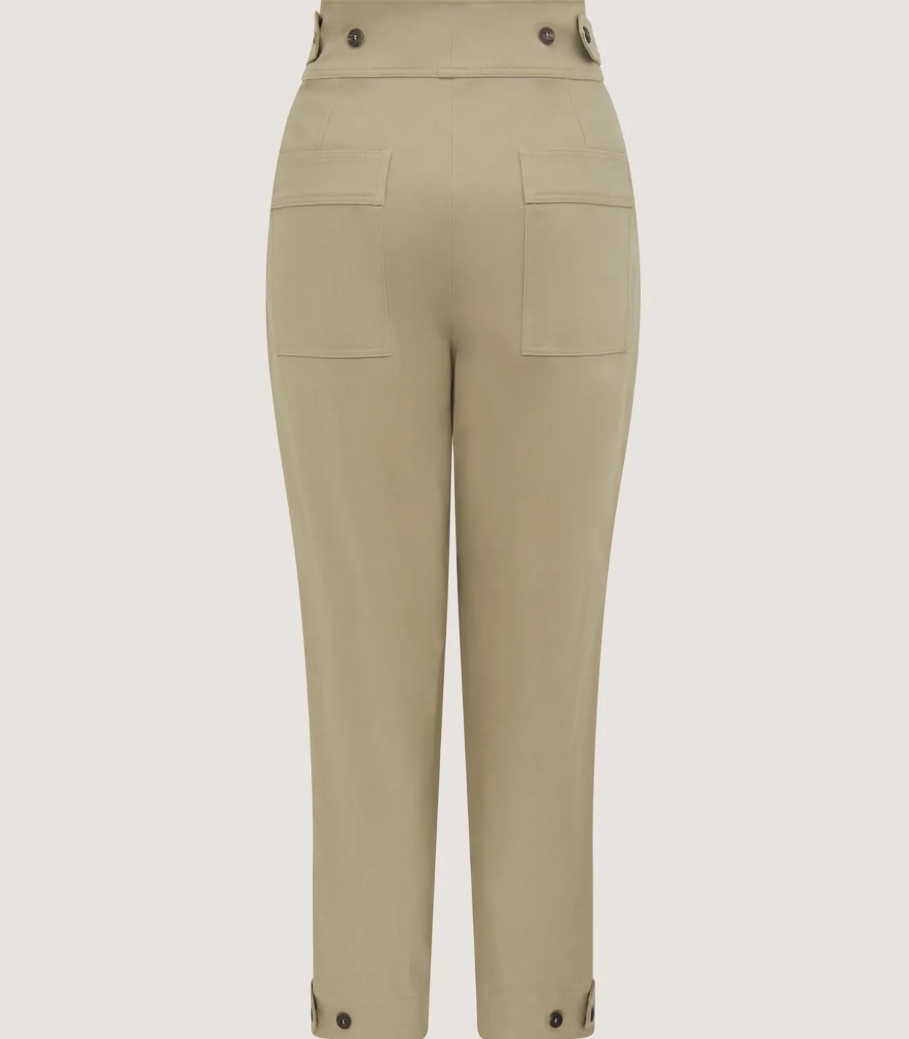 Women'S Brushed Cotton Twill Paddock Trousers In Khaki
