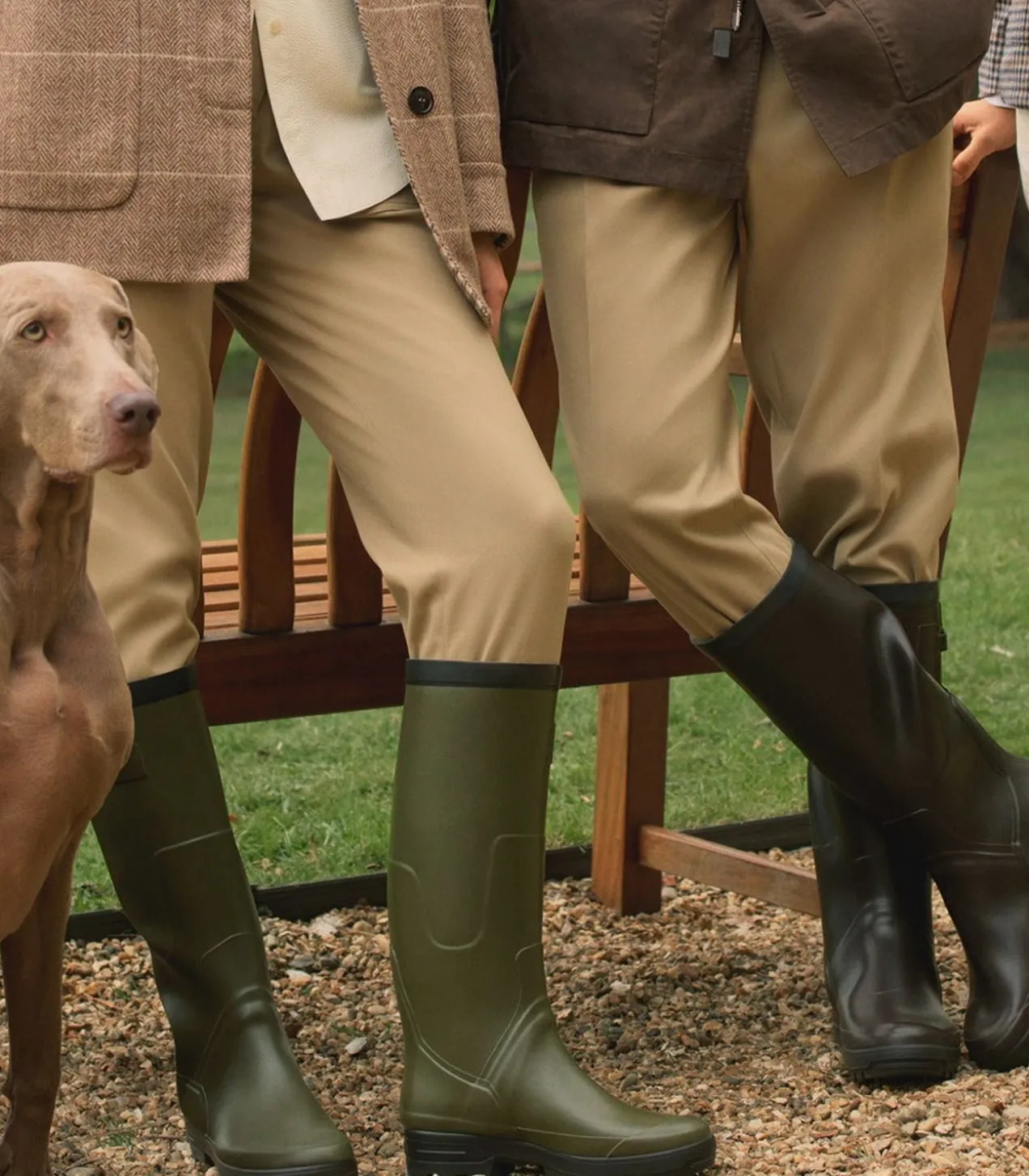 Women'S Brushed Cotton Twill Paddock Trousers In Khaki