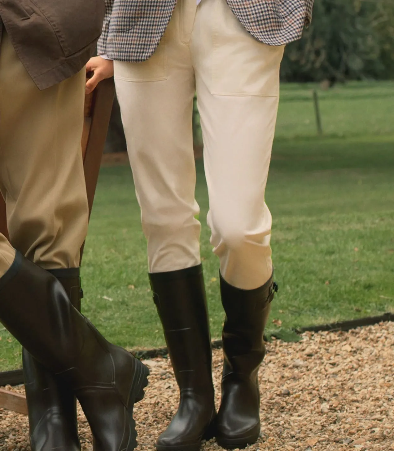 Women'S Brushed Cotton Twill Paddock Trousers In Stone