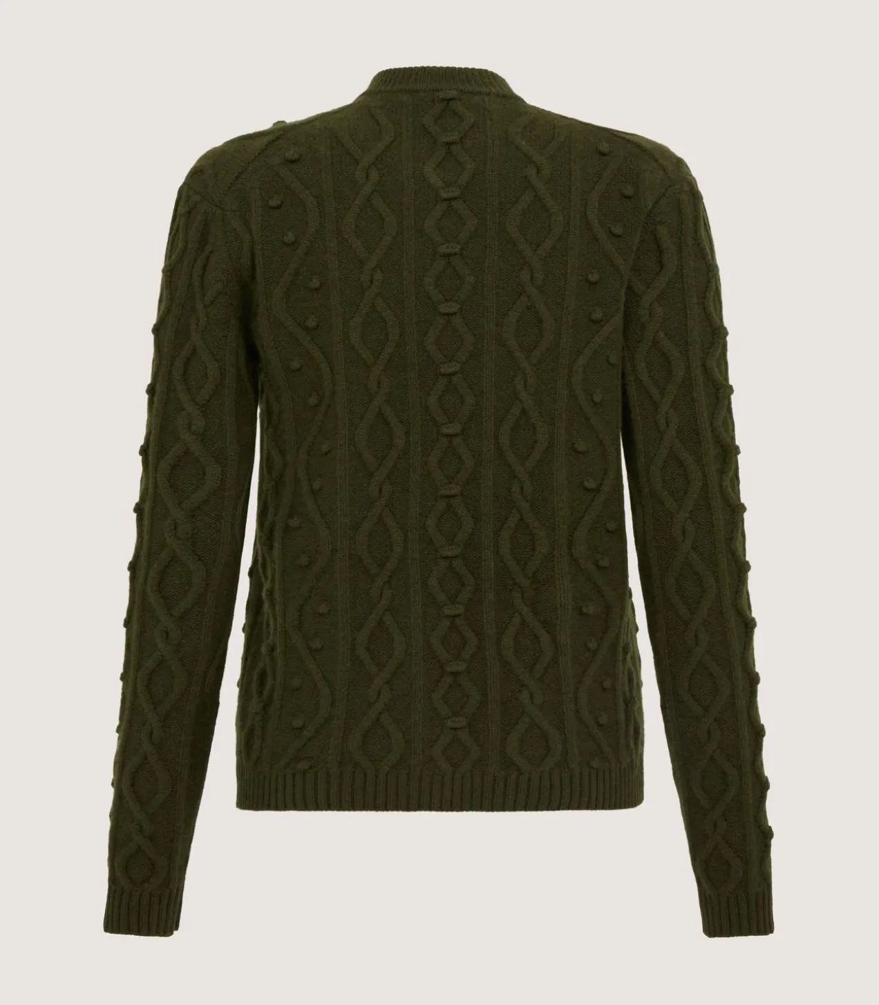 Women'S Cashmere Aran Cardigan